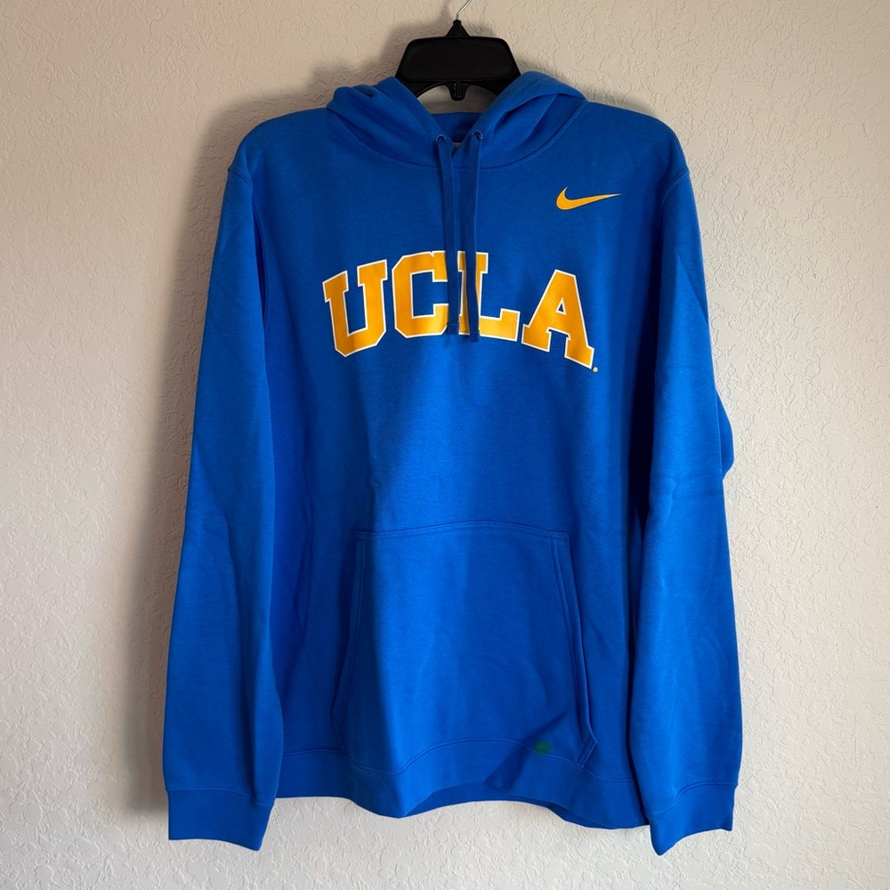Nike Blue Hoodie with Yellow UCLA Logo - Large P0160